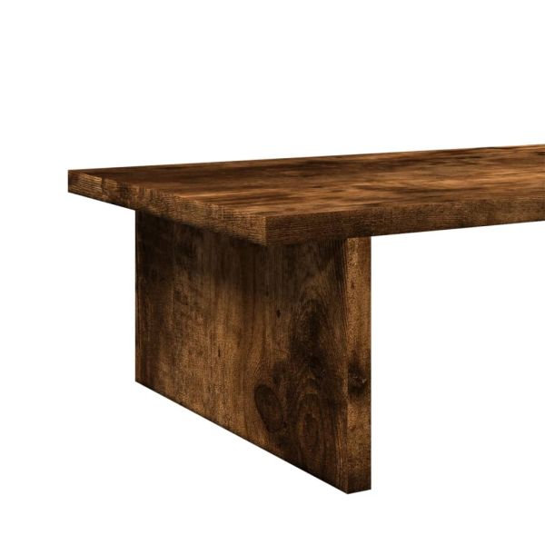 Поставка за монитор, опушен дъб, 100x27x15 см, инженерно дърво
