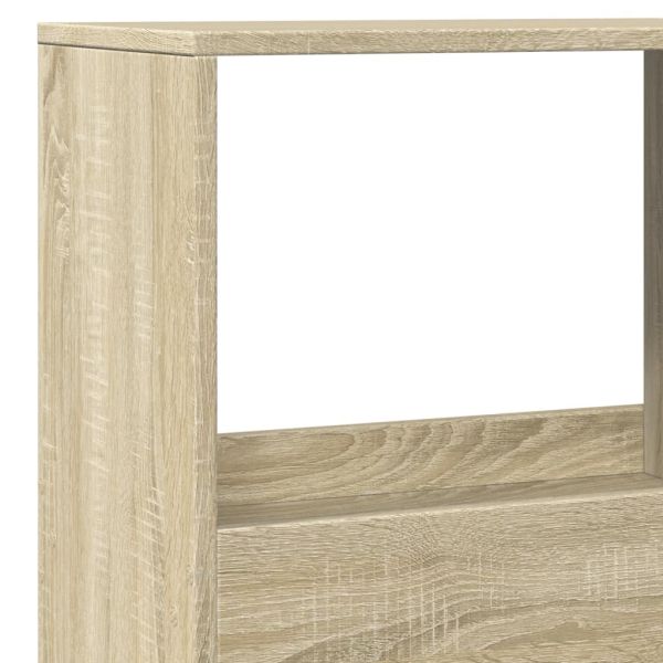 Разделител за стая сонома дъб 100x33x155,5 см инженерно дърво