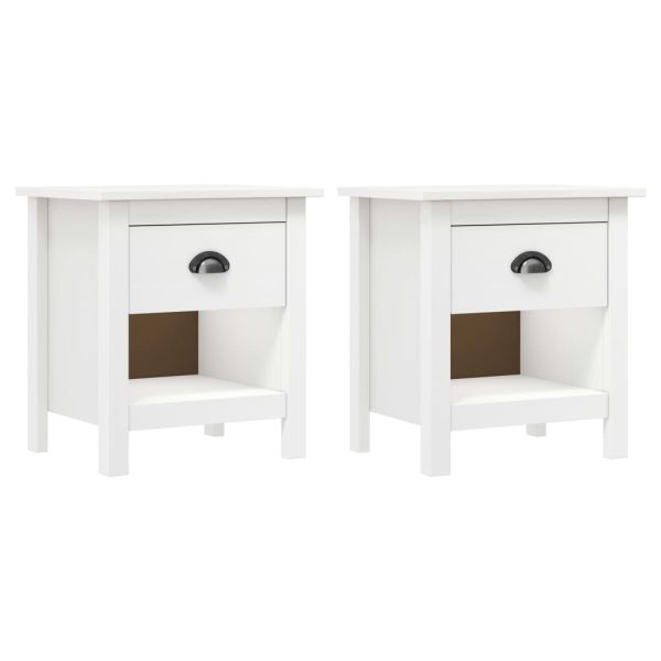 Нощни шкафчета 2 бр Hill 46x35x49,5 см борово дърво масив