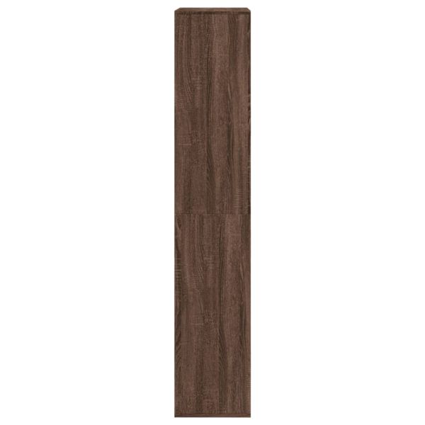 Разделител за стая, кафяв дъб, 100x33x175 см, инженерно дърво