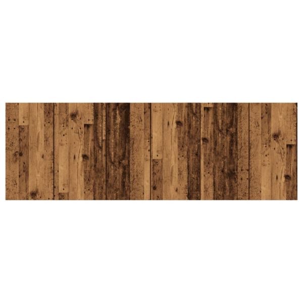 Стенна табла за легло старо дърво 240x1,5x80 см инженерно дърво