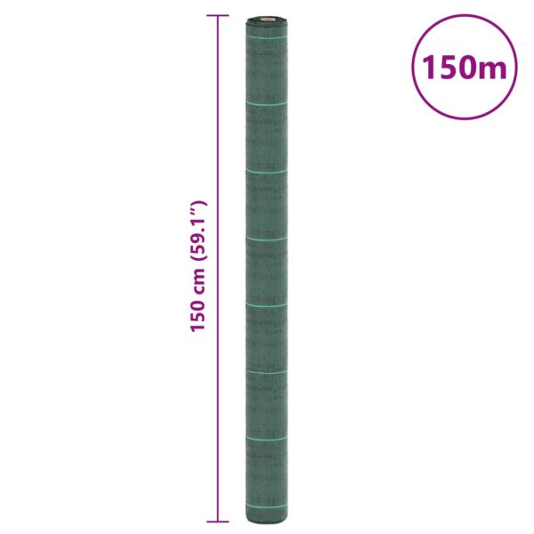 Мембрана против плевели, зелена, 1,5x150 м, PP
