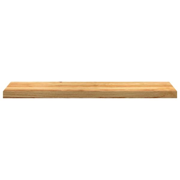 Стълбищни стъпала, 4 бр, светлокафяви, 100x30x2 см, дъб масив