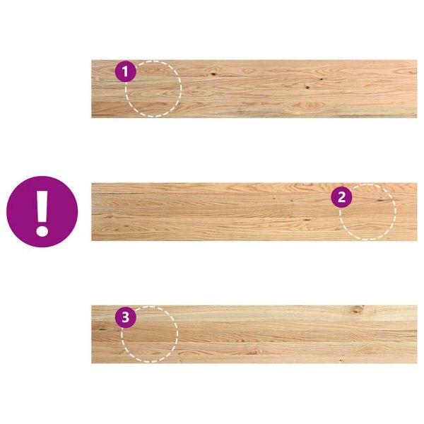 Прозоречни первази, 2 бр, 140x25x2 см, необработен масивен дъб