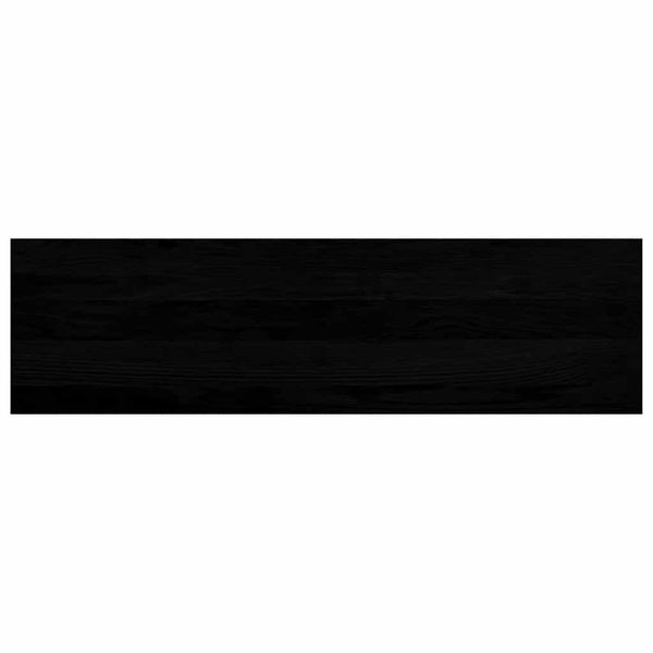 Прозоречни первази, 2 бр, кафяво-черни, 90x30x2 см, дъб масив