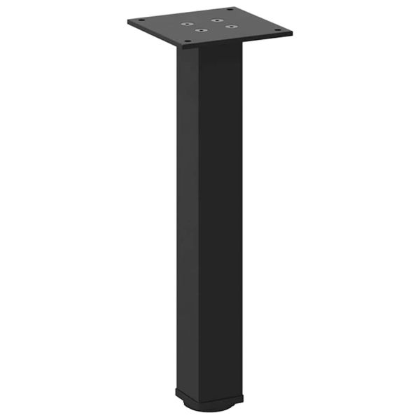 Крака за масичка за кафе, 4 бр., черни, 42-44 см, стомана