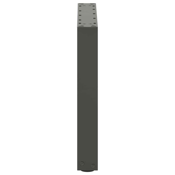 Крака за масичка за кафе, U-образни, 2 бр., антрацит, 50x(42-43) см, стомана