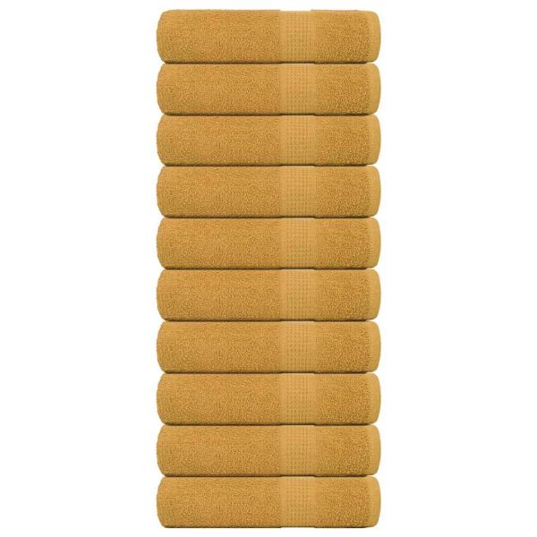 Кърпи за душ FROGN 10 бр. Златни 70x140 см 360 г/м²