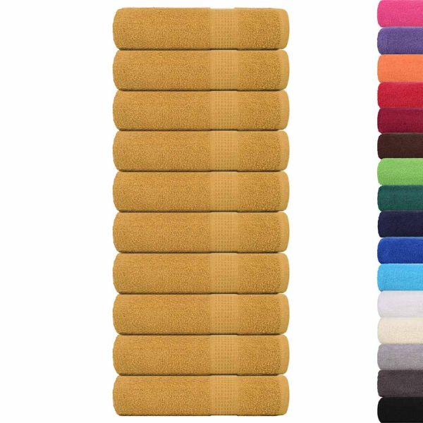 Кърпи за душ FROGN 10 бр. Златни 70x140 см 360 г/м²