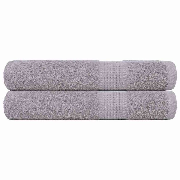 Кърпи за сауна FROGN 2 бр. сиви 80x200 см 360 г/м²