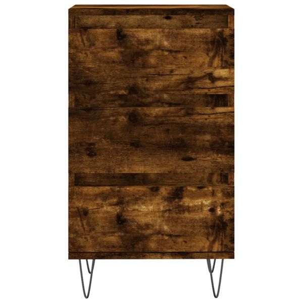 Бюфет опушен дъб 40x35x70 см инженерно дърво