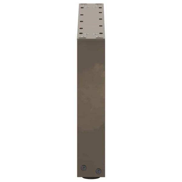 Крака за масичка за кафе, U-образни, 2 бр., естествена стомана, 50 x (30-31) см, стомана
