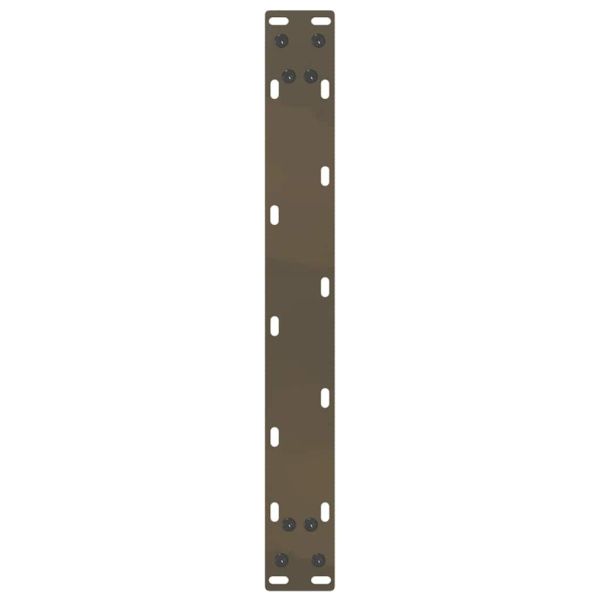 Крака за масичка за кафе, U-образни, 2 бр., естествена стомана, 50 x (30-31) см, стомана