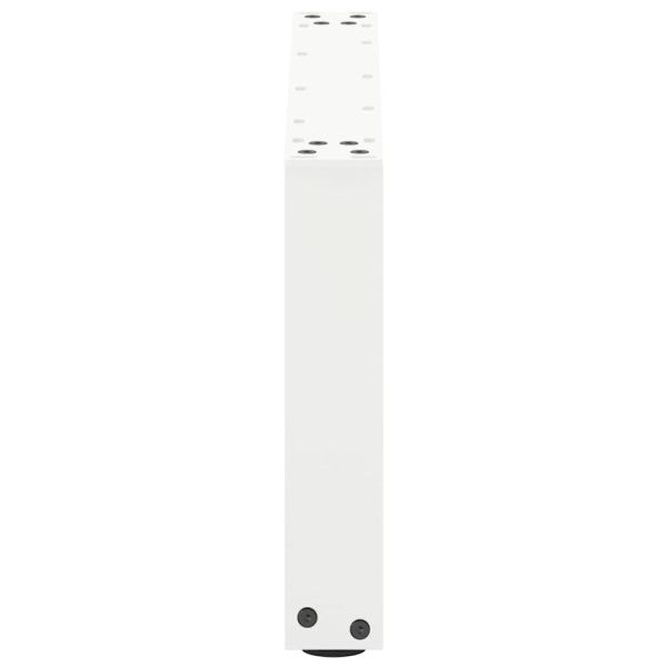 Крака за масичка за кафе, U-образни, 2 бр., бели, 70 x (30-31) см, стомана