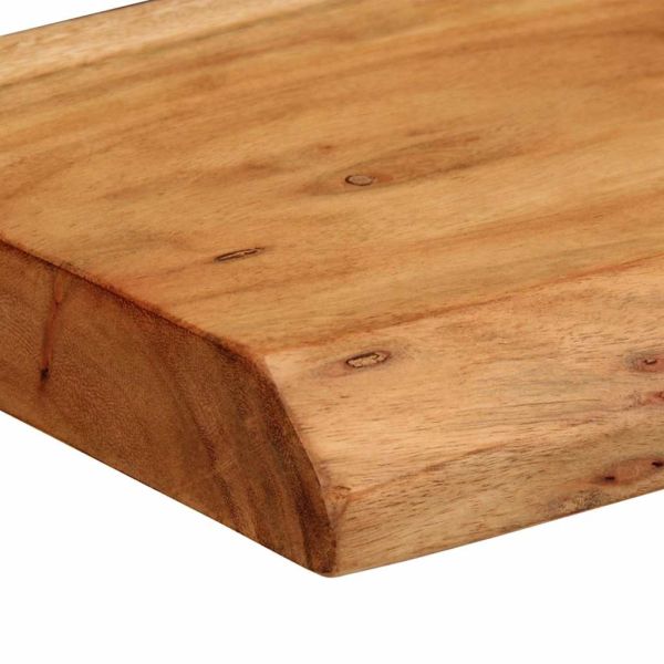 Стенни рафтове, 2 бр, 30x20x3,5 см, акациево дърво масив