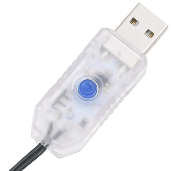 Изкуствена коледна елха с 300 LED и флокиран сняг 240 см