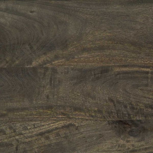 Нощно шкафче, черно, 50x33x60 см, мангово дърво масив