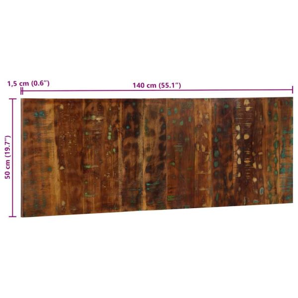 Табла за глава Multicolour 140 cm Масивна дървесина Reclaimed
