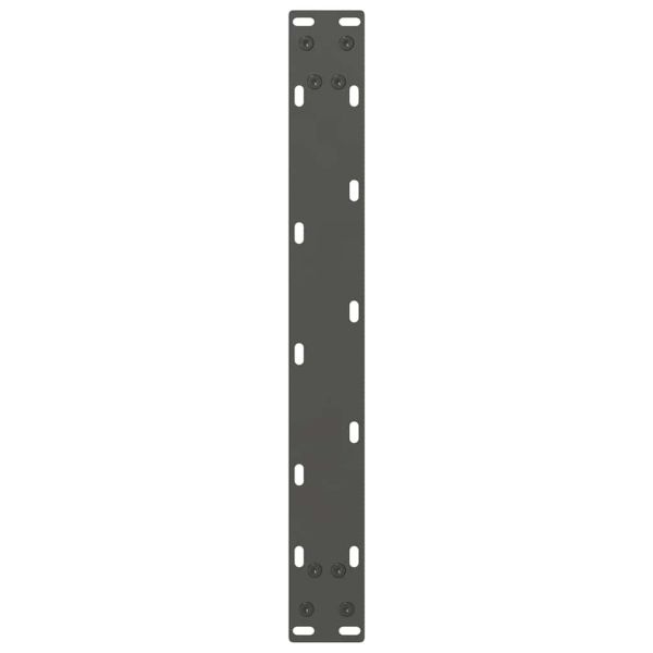 Крака за масичка за кафе, антрацит, 2 бр., 50 x (30-31) см, стомана