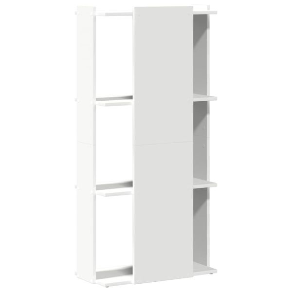 Библиотека 3 рафта бяла 60x30x120 см инженерно дърво