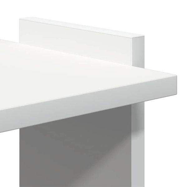 Библиотека 3 рафта бяла 60x30x120 см инженерно дърво