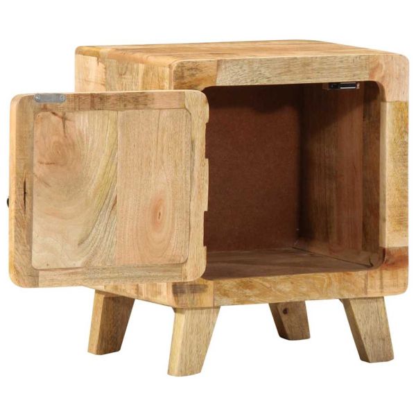 Нощно шкафче 40x32x46 cm Масивна дървесина Грубо манго