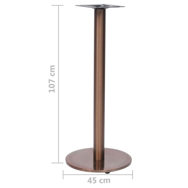 325443 Крак за бистро маса златен Ø45x107 cm Неръждаема стомана