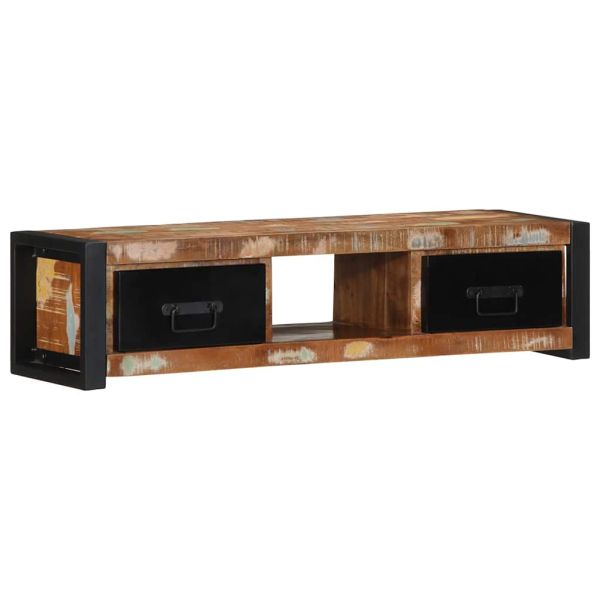 TV шкаф 100x30x25 cm Масивна дървесина Възстановена