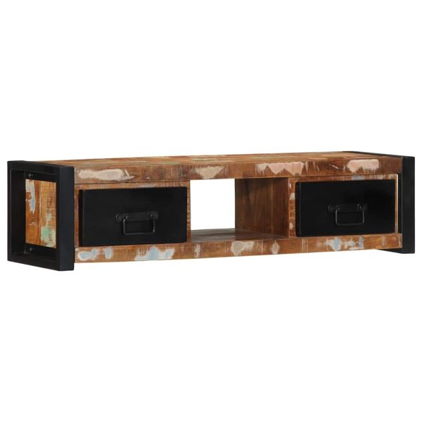 TV шкаф 100x30x25 cm Масивна дървесина Възстановена