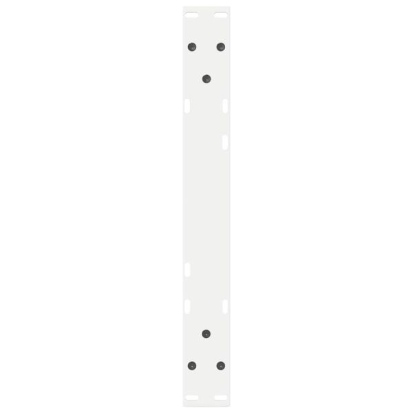 Крака за масичка за кафе, 2 бр., бели, 50 x (30-31,3) см, стомана