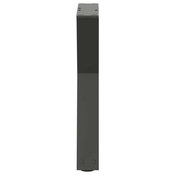 Крака за масичка за кафе, 2 бр., антрацит, 38 x (42-43,3) см, стомана