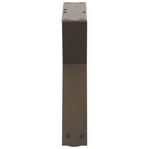 Крака за масичка за кафе, 2 бр., естествена стомана, 30 x (30-31,3) см, стомана