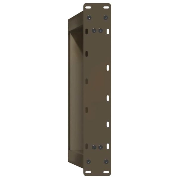 Крака за масичка за кафе, U-образни, 2 бр., естествена стомана, 70 x (42-43) см, стомана