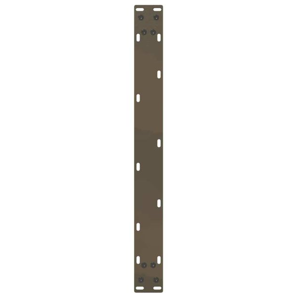 Крака за масичка за кафе, U-образни, 2 бр., естествена стомана, 70 x (30-31) см, стомана