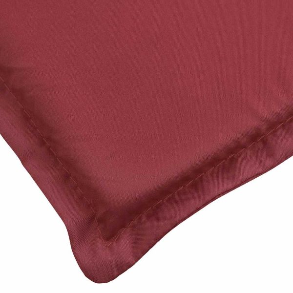 Шалте за шезлонг, виненочервено, 200x70x3 см, Оксфорд плат
