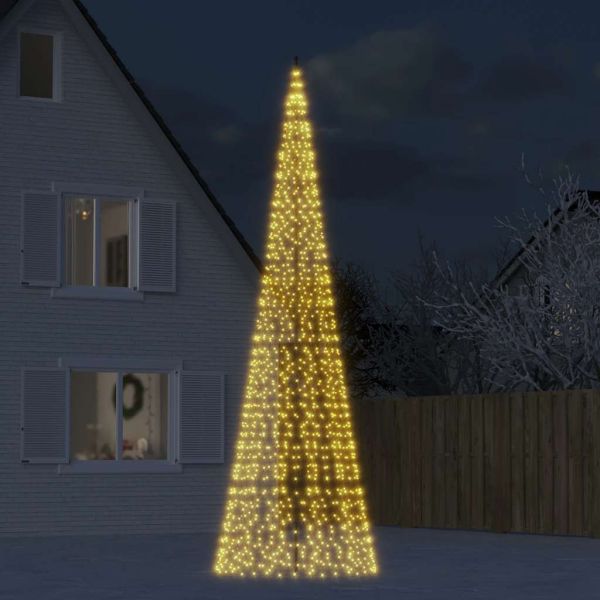 LED коледна елха 1534 LED топло бяло 500 см