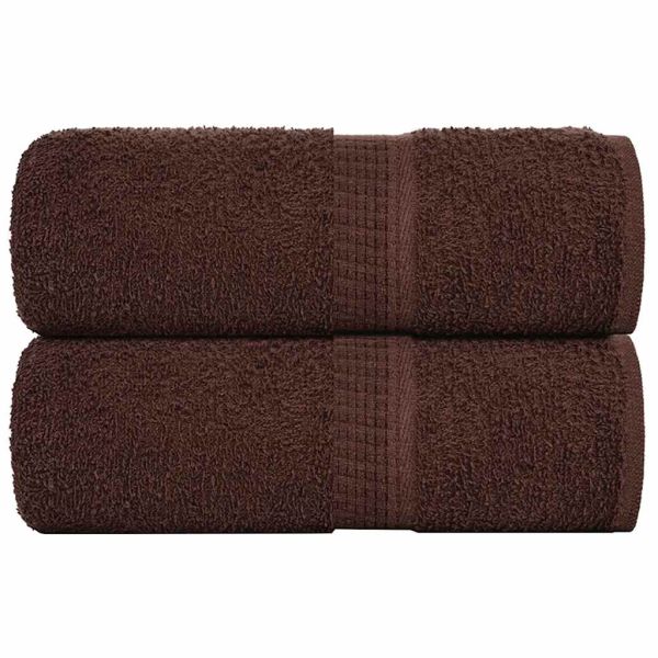 Кърпи за гости FROGN 2 бр. Кафяви 30x50 см 360 г/м²
