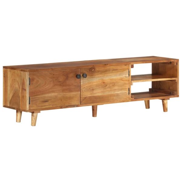 ТВ шкаф масивно дърво акация с меден шишам 140x30x40 см