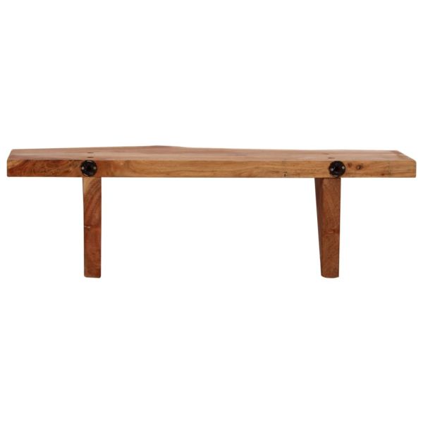 Рафтове за стена, 2 бр, 60x20x18 см, акация масив