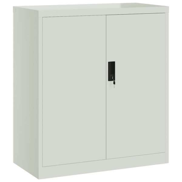 Шкаф за папки светлосив 79x40x90 см стомана