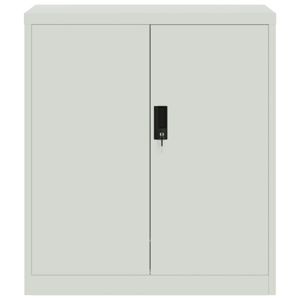 Шкаф за папки светлосив 79x40x90 см стомана