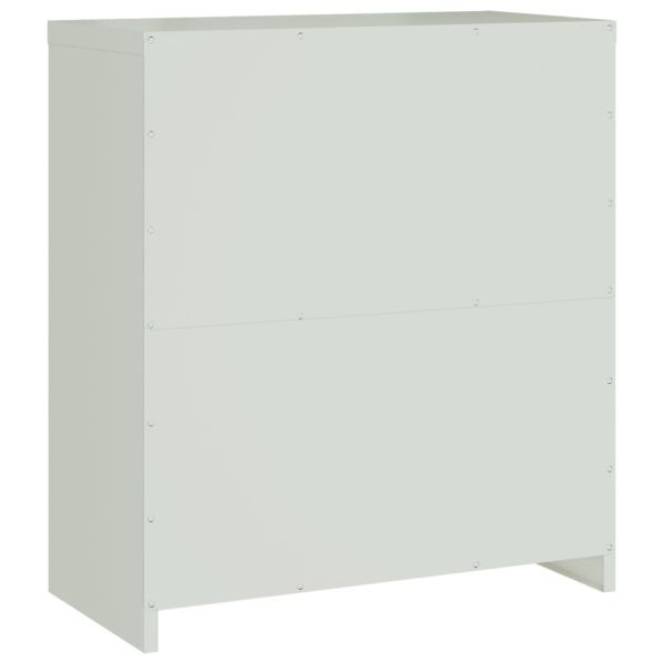Шкаф за папки светлосив 79x40x90 см стомана