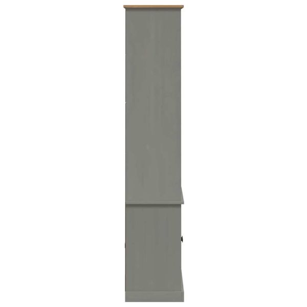 Етажерка за книги VIGO сива 85x35x170 см бор масив