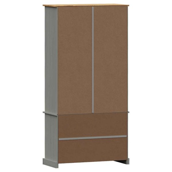 Етажерка за книги VIGO сива 85x35x170 см бор масив