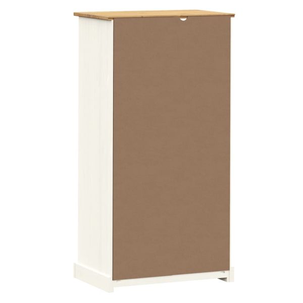 Етажерка за книги VIGO бяла 60x35x114,5 см бор масив