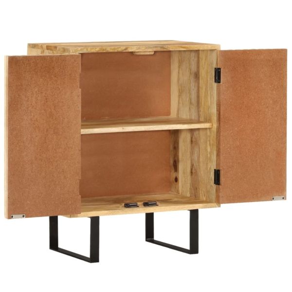 Сайдборд с 2 врати, 55x35x70 см, мангово дърво масив