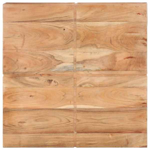 Маса за кафе, 80x80x28 cм, акациево дърво масив