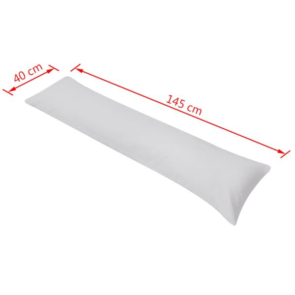 Странична възглавница за тяло, 40x145 cм, сива