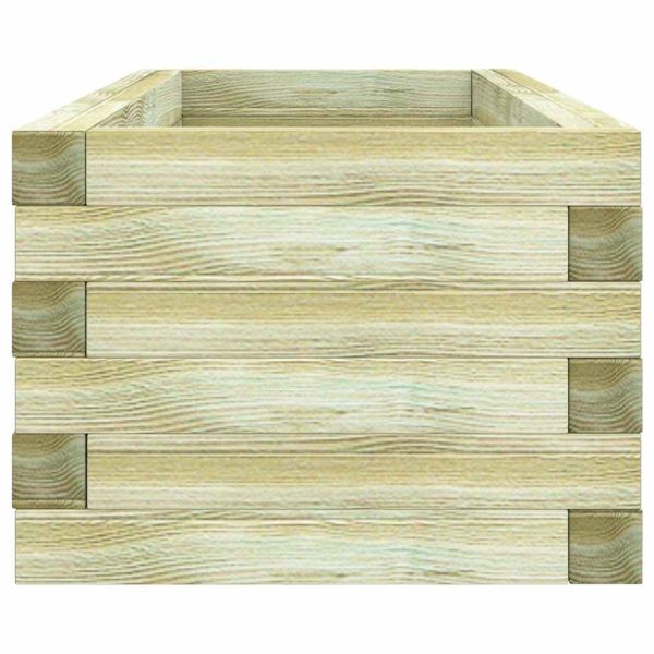 Повдигната леха, 120x40x30 см, дървена, правоъгълна