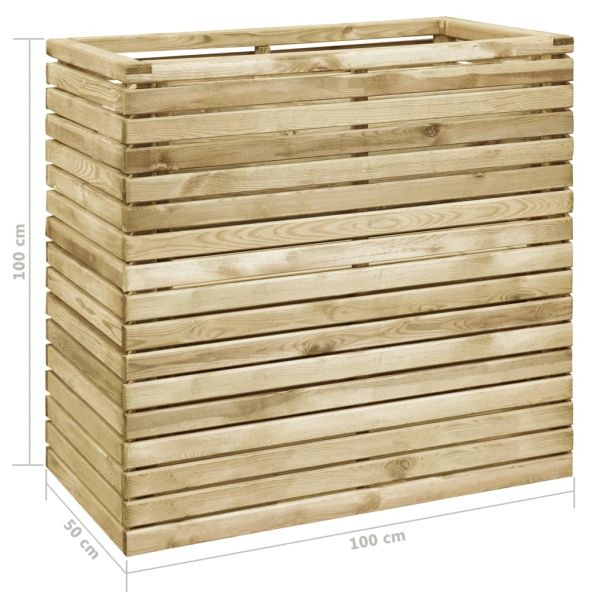 Повдигната леха, 100x50x100 см, импрегнирано борово дърво